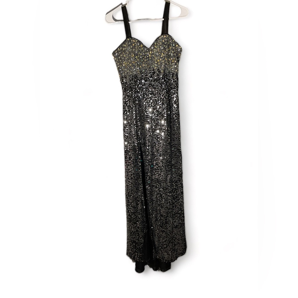 Black & Silver Prom Dress